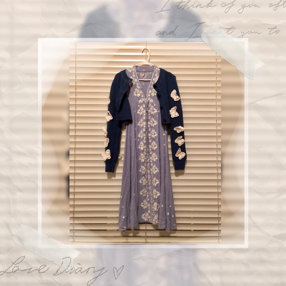 Free People Blue Dress